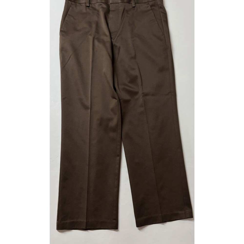 Dockers Chinos Classic Fit Mens Size 34x29 Brown Flat Front Cotton Pants EXC